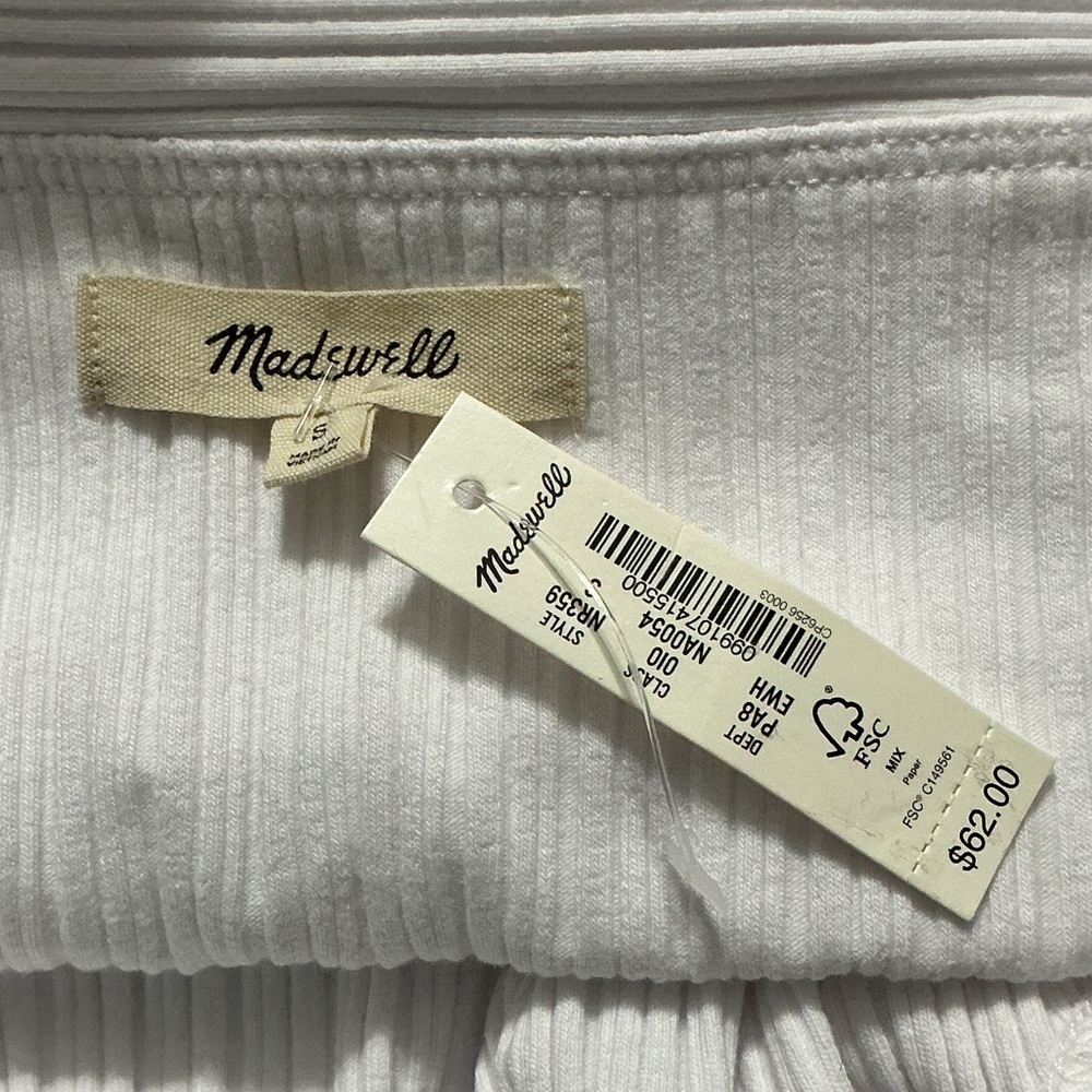 Madewell Ribbed Off-the-Shoulder Top - Picture 3 of 5